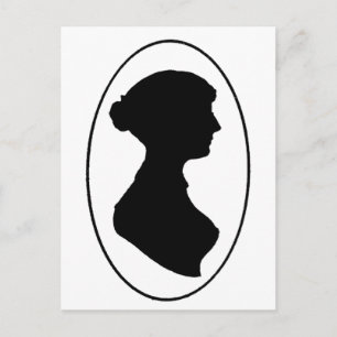Jane Austen's Silhouette Briefkaart