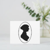 Jane Austen's Silhouette Briefkaart (Staand voorkant)