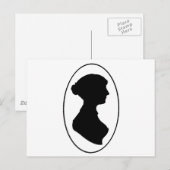 Jane Austen's Silhouette Briefkaart (Voorkant / Achterkant)