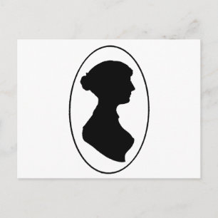 Jane Austen's Silhouette Briefkaart