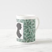 Jane Austen's Silhouette &  Home Wallpaper Porselein Kop (Voorkant rechts)