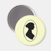 Jane Austen's Silhouette Magneet (Voorkant / Achterkant)