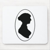 Jane Austen's Silhouette Muismat (Voorkant)