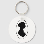 Jane Austen's Silhouette Sleutelhanger (Voorkant)