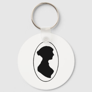 Jane Austen's Silhouette Sleutelhanger
