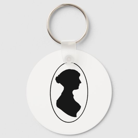 Jane Austen's Silhouette Sleutelhanger (Voorkant)