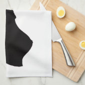 Jane Austen's silhouette Theedoek (Quarter Fold)