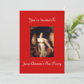 Jane Austen's Tea Party Invitation 2 Kaart (Staand voorkant)
