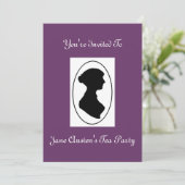 Jane Austen's Tea Party Invitation Kaart (Staand voorkant)