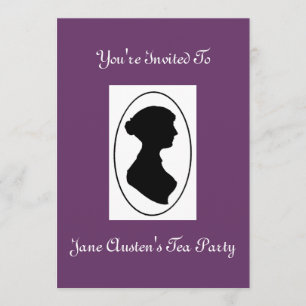 Jane Austen's Tea Party Invitation Kaart