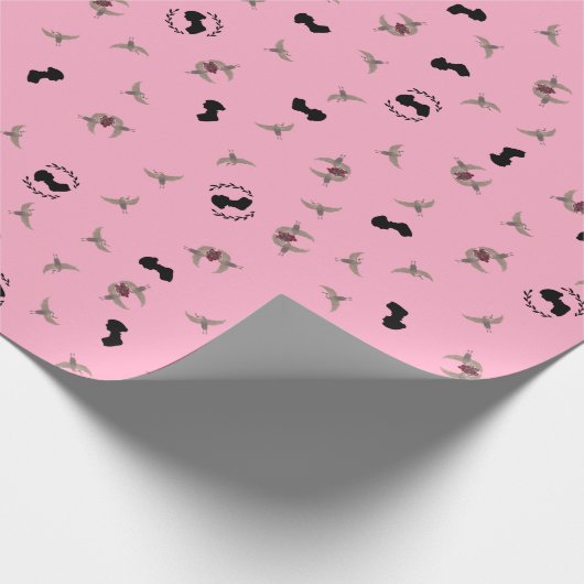Jane Austen's Tortelduifjes-overlooppapier Cadeaupapier (Hoek)