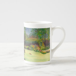 Jane Austen's Tuin II Aquarel Bone China Mok