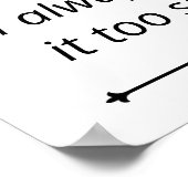 Jane Austent Book Quote - Als een boek goed geschr Poster (Hoek)