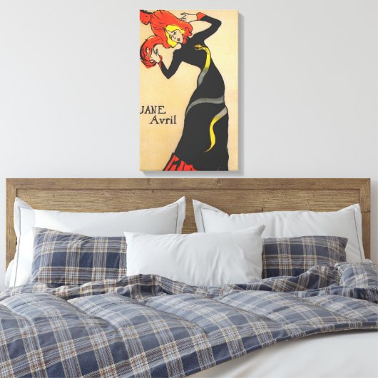 Jane Avril 1 Canvas Afdruk (Insitu (Slaapkamer))