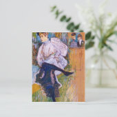 Jane Avril dances van Toulouse-Lautrec Briefkaart (Staand voorkant)