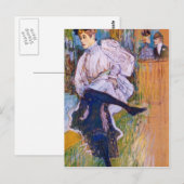 Jane Avril dances van Toulouse-Lautrec Briefkaart (Voorkant / Achterkant)