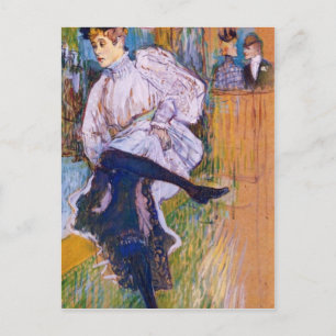 Jane Avril dances van Toulouse-Lautrec Briefkaart