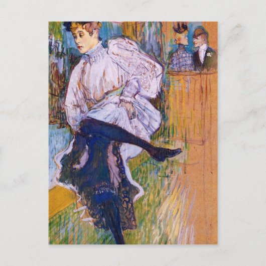 Jane Avril dances van Toulouse-Lautrec Briefkaart (Voorkant)