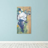 Jane Avril Dancing, c.1892 Canvas Afdruk (Insitu (Houten vloer))