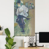 Jane Avril Dancing Henri Toulouse-Lautrec Canvas Poster (Thuiskantoor)