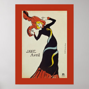 Jane Avril ~ Henri de Toulouse Lautrec 1899 Poster