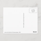 Jane Avril Henri de Toulouse-Lautrec Briefkaart (Achterkant)