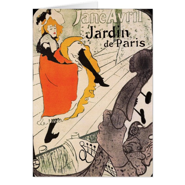 Jane Avril, Jardin de Paris (Voorkant)