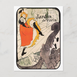 Jane Avril, Jardin de Paris Briefkaart