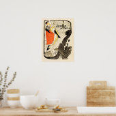 JANE AVRIL Jardin de Paris Henri Toulouse Lautrec Poster (Keuken)