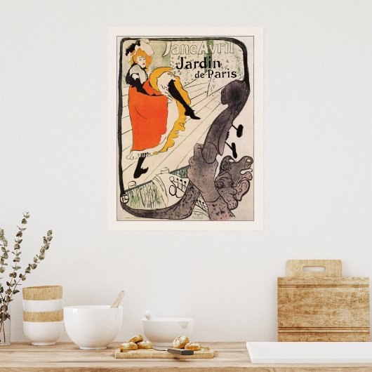Jane Avril, Jardin de Paris Poster (Keuken)
