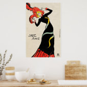 Jane Avril - Poster van Toulouse-Lautrec (Keuken)