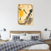 Jane Avril van Henri de Toulouse-Lautrec Canvas Afdruk (Insitu (Slaapkamer))