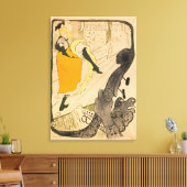 Jane Avril van Henri de Toulouse-Lautrec Canvas Afdruk (Insitu (Woonkamer))