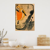 Jane Avril van Toulouse-Lautrec Poster (Keuken)