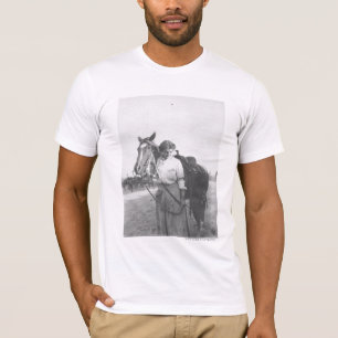 Jane Bernoudi en haar paard T-shirt