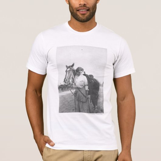 Jane Bernoudi en haar paard T-shirt (Voorkant)