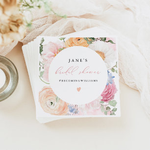 JANE Blush Bloemblaadjes & Prosecco Bruidsfeest Servet