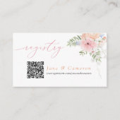 JANE Blush Bloemenbloemblaadjes & Prosecco Registr Informatiekaartje (Voorkant)