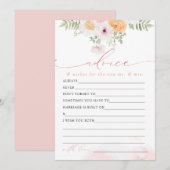 JANE Blush Bloemenbruid Advies & Wensen Game Kaart (Voorkant / Achterkant)