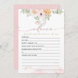 JANE Blush Bloemige Bruid Advies & Wensen Spelkaar Kaart