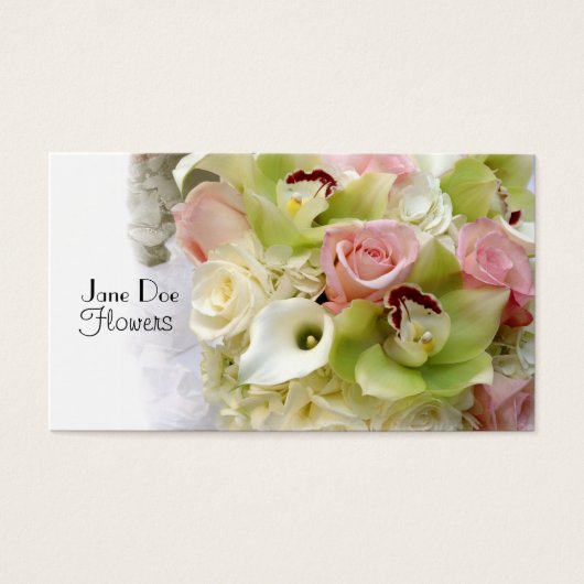 Jane Doe Flowers Visitekaartjes (Voorkant)