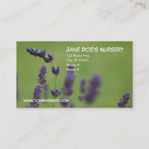 Jane Doe's Nursery Visitekaartje