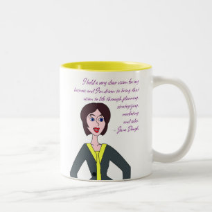 Jane Dough Tweekleurige Koffiemok