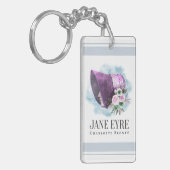 Jane Eyre Bonnet Paarse Bonnet en Bloemen Sleutelhanger (Voorkant Links)