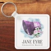 Jane Eyre Bonnet Paarse Bonnet en Bloemen Sleutelhanger (Voorkant)