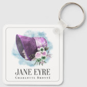 Jane Eyre Bonnet Paarse Bonnet en Bloemen Sleutelhanger (Achterkant)