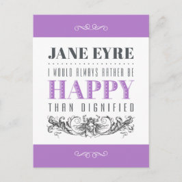Jane Eyre citaat - Ik zou altijd liever gelukkig z Briefkaart
