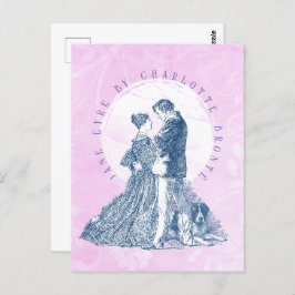 Jane Eyre en Edward Rochester met Pilot Pink Briefkaart
