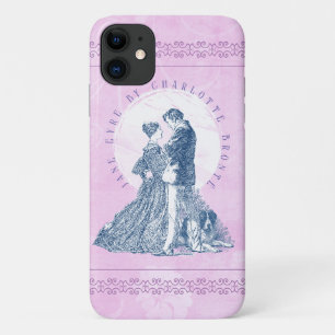 Jane Eyre en Edward Rochester met Pilot Pink Case-Mate iPhone Case