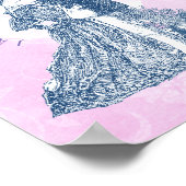 Jane Eyre en Edward Rochester met Pilot Pink Poster (Hoek)